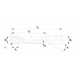 Fraise Ø 2,5 mm, tige 3,0 mm, longueur totale 48 mm Z1