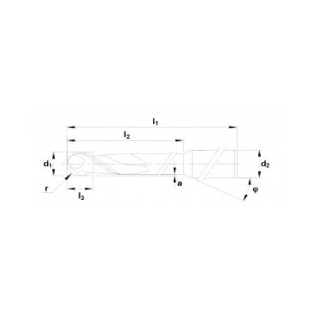 Fraise carbure monobloc Ø 2,5 mm arbre 3,0 mm longueur totale 43 mm Z2 pour Imes-Icore©* 4030* 250i*