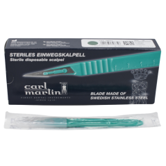 Scalpels de sécurité stériles 10 pièces - CARL MARTIN