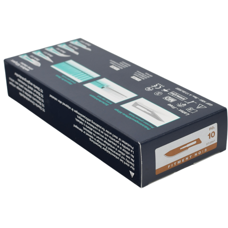 Scalpels de sécurité stériles 10 pièces - CARL MARTIN