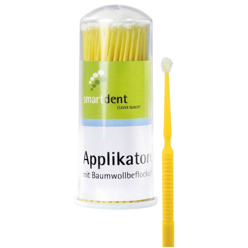 Applicateur en coton floqué 100 pièces - SMARTDENT