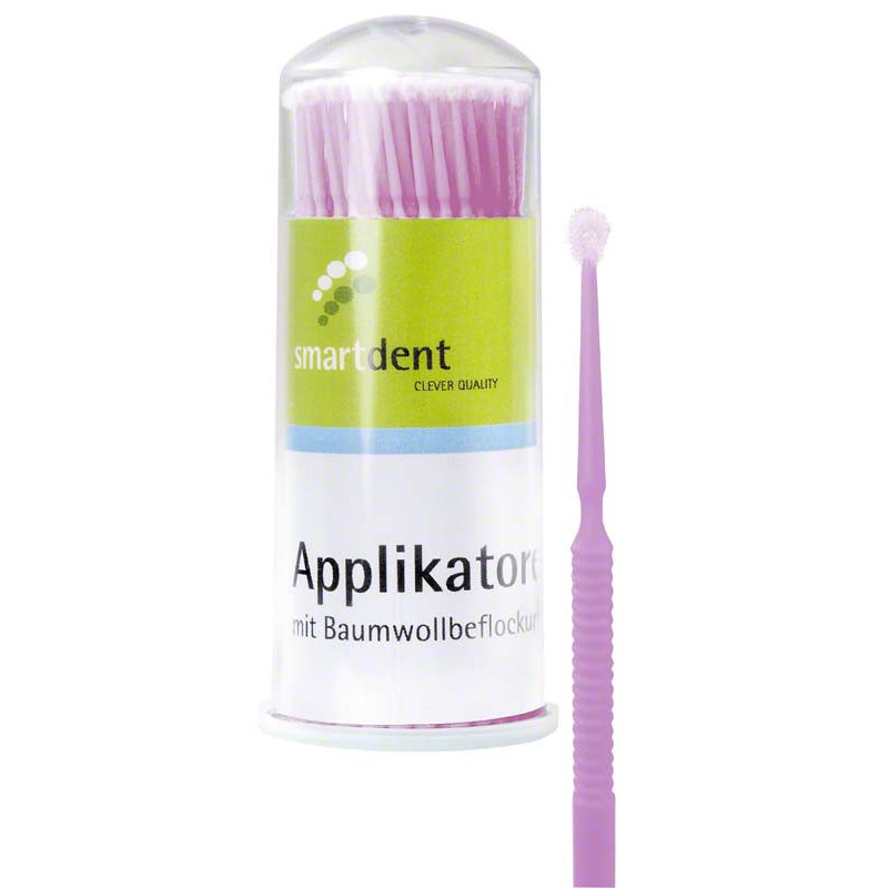 Applicateur en coton floqué 100 pièces - SMARTDENT