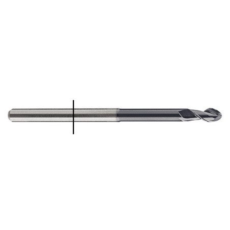 Fraise Ø 2,0 mm, avec revêtement en nitrure MT avec bague de verrouillage 7073 - TOOLS4CADCAM
