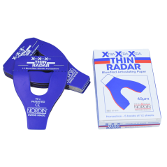 Papier à articuler 40 micron bleu et rouge thin radar - NORDIN
