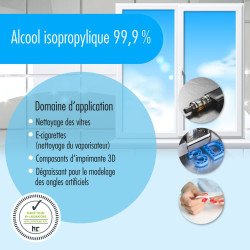Alcool isopropylique 99,9 % Bouteille de 1 L - Höfer Chemie