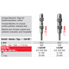 Mandrin pour Occlupol 6 pcs - EDENTA
