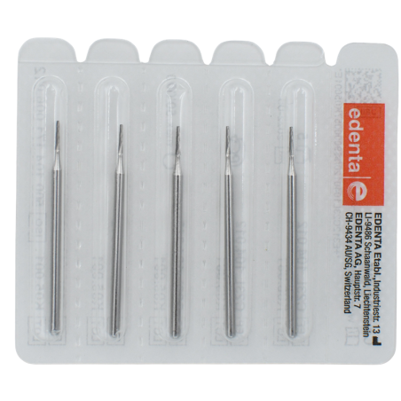 Fraise carbure de tungstène C23L pour finition 5 pcs- Edenta