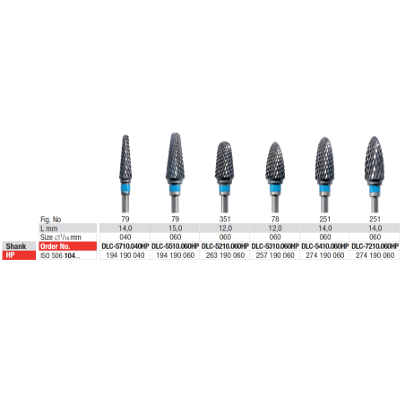 Fraise à VOLCANO DLC - denture 10 - EDENTA