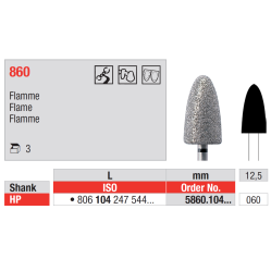 Fraise tungstène diamanté PM - EDENTA