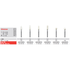 Pointes Arkansas FG polissoirs 12pcs - EDENTA