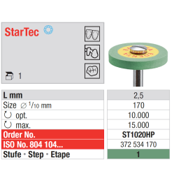 Polissoir pour le zircone StarTec - Edenta