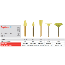 Polissoirs TopGloss Ra brillant supérieur - EDENTA