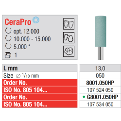 Polissoir CeraPro très efficace bague verte - EDENTA