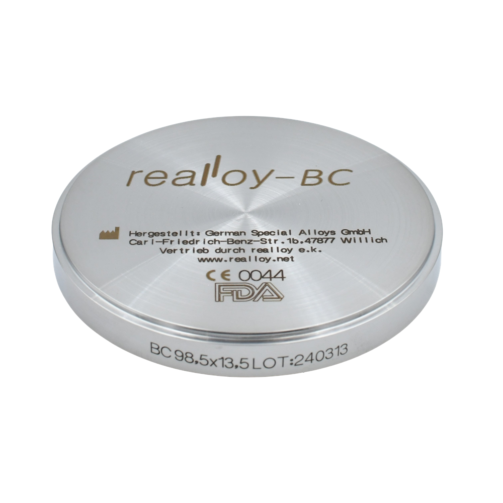 Disque BC cad / cam Cr-Co - REALLOY