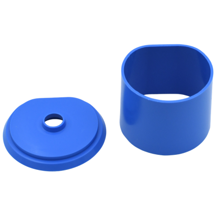 Cylindre en plastique avec sa base pour mise en revêtement stellite - MESTRA