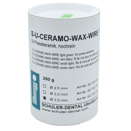 Fil de cire SU-CERAMO-WAX-WIRE, vert citron - SCHULER DENTAL