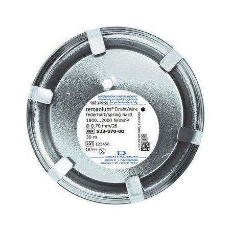 Fil en rouleau remanium®, rond dur-élastique - DENTAURUM