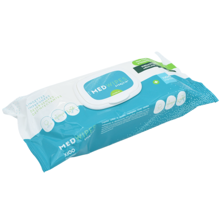 Lingettes nettoyantes désinfectantes pour cabinet dentaire 100 pcs - STERICID