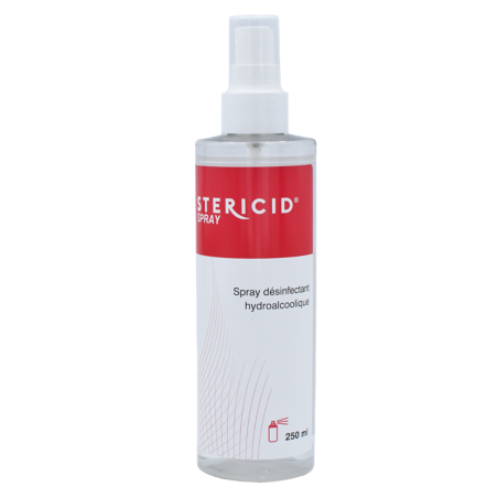 Spray désinfectant mains et petit matériel STERICID 250 ml - STERIDIS