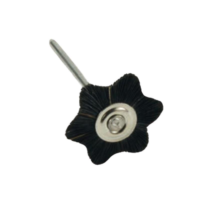 Brosses miniatures, en forme d’étoile noires 12 pcs - POLIRAPID Brosses miniatures, en forme d’étoile noires 12 pcs - POLIRAPID