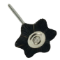 Brosses miniatures, en forme d’étoile noires 12 pcs - POLIRAPID Brosses miniatures, en forme d’étoile noires 12 pcs - POLIRAPID