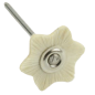Brosses miniatures "étoile" montés, poil de chèvre blanc 12 pcs - POLIRAPID Brosses miniatures "étoile" montés, poil de chèvre blanc 12 pcs - POLIRAPID