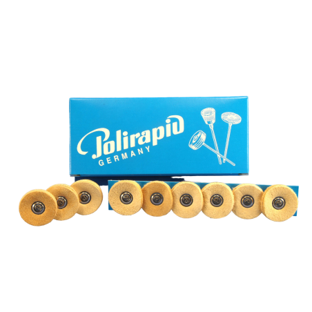 Brosses petit taille en cuir chamois 6 pcs MBH 00 - POLIRAPID
