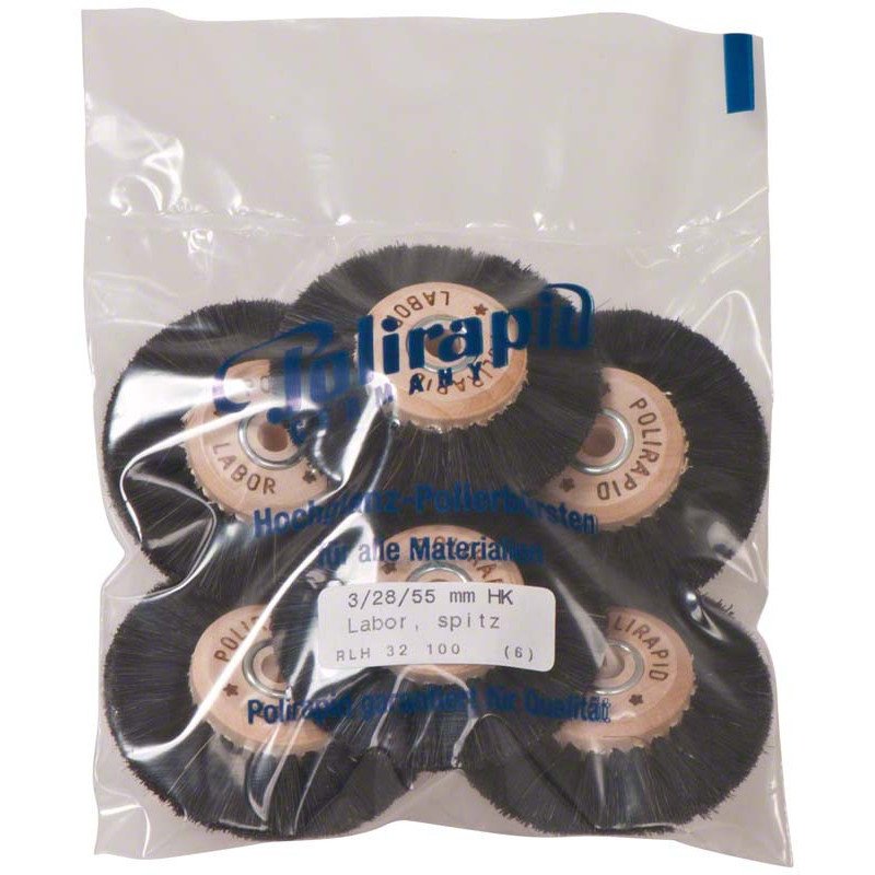 Brosses rond pour polisseuse RLH 6 pcs - POLIRAPID Brosses rond pour polisseuse RLH 6 pcs - POLIRAPID