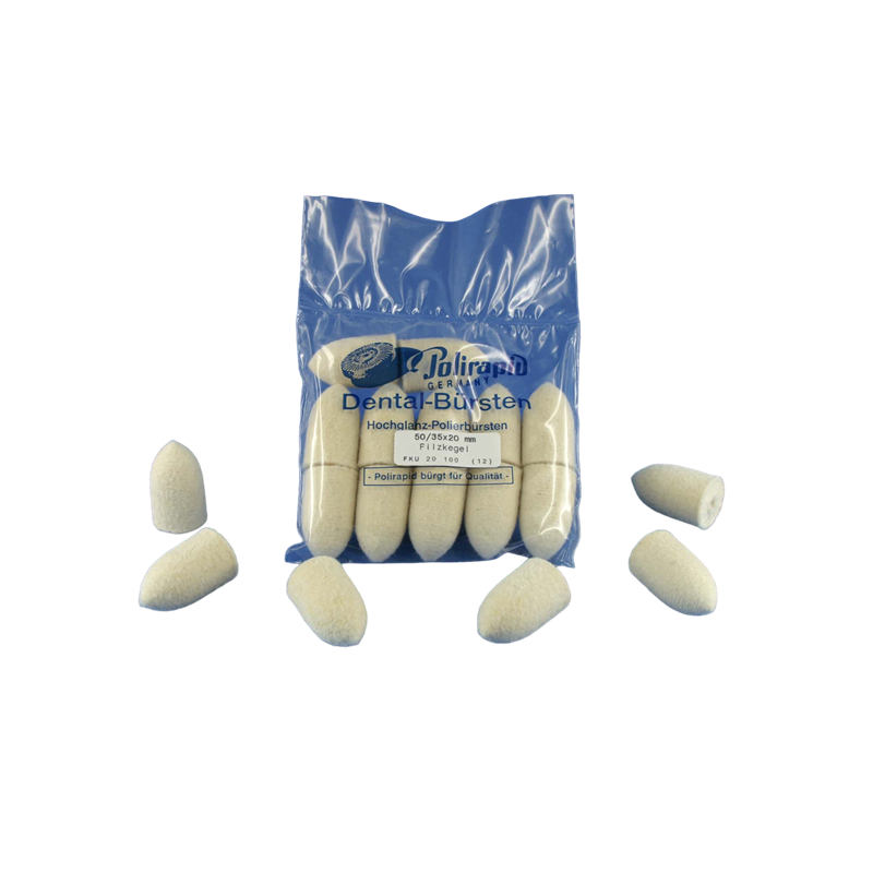 Cône de feutre non monté FKU 12 pcs - POLIRAPID