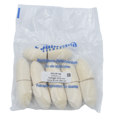 Cône de feutre non monté FKU 12 pcs - POLIRAPID