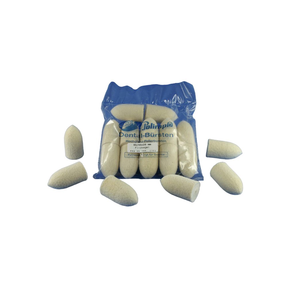 Cône de feutre non montés FKU 25 12 pcs - POLIRAPID