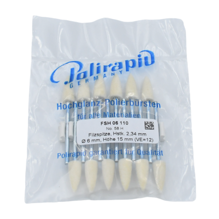 Pointe feutre pour pièce à main12 pcs - POLIRAPID