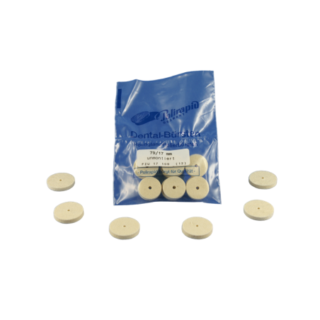 Disque en feutre, non montée12 pcs - POLIRAPID