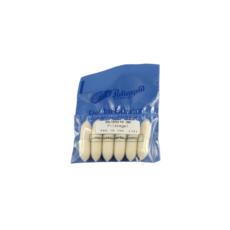 Cônes feutre non montés FKU 10 12 pcs - POLIRAPID