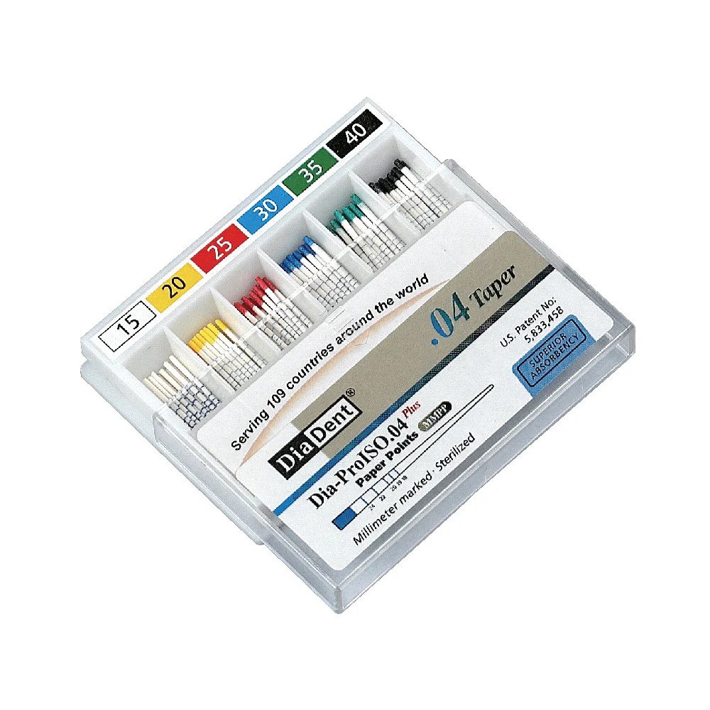 Pointes papier ISO 4% - 6% 100 pièces  - DIADENT®