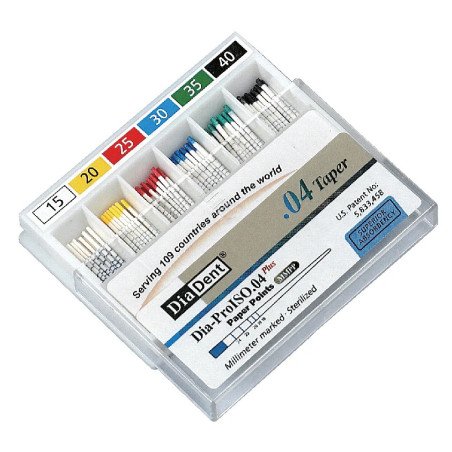 Pointes papier ISO 4% - 6% 100 pièces - DIADENT®