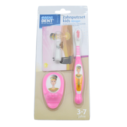 Brosse à dents enfants  avec support et sablier chrono 1 pcs - OMNIDENT