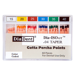Gutta percha points taper 60 pcs - DIADENT