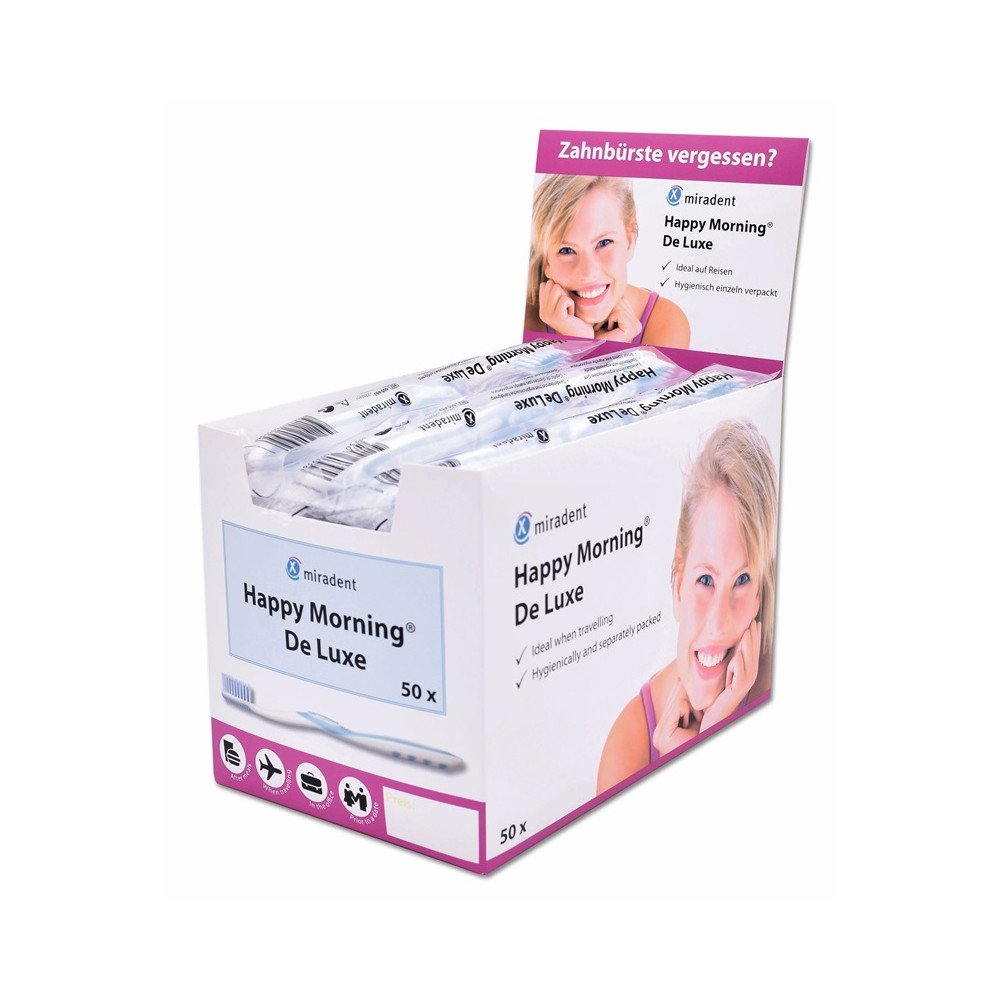 Brosses à dents happy morning De Luxe 50 pièces - HAGER WERKEN