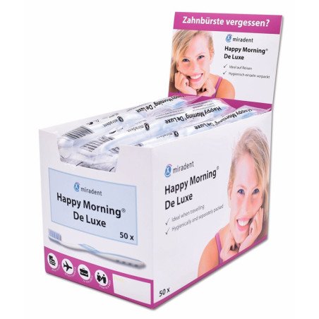 Brosses à dents happy morning De Luxe 50 pièces - HAGER WERKEN
