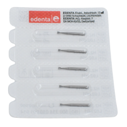 Fraise en carbure de tungstène H2 avec cône reversé 5 pièces FG - EDENTA