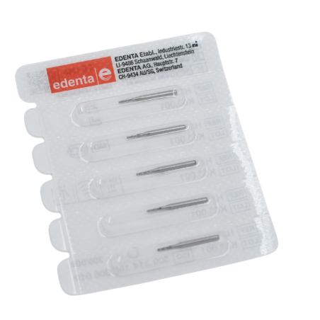 Fraise en carbure de tungstène FG 5 pièces H23 - EDENTA