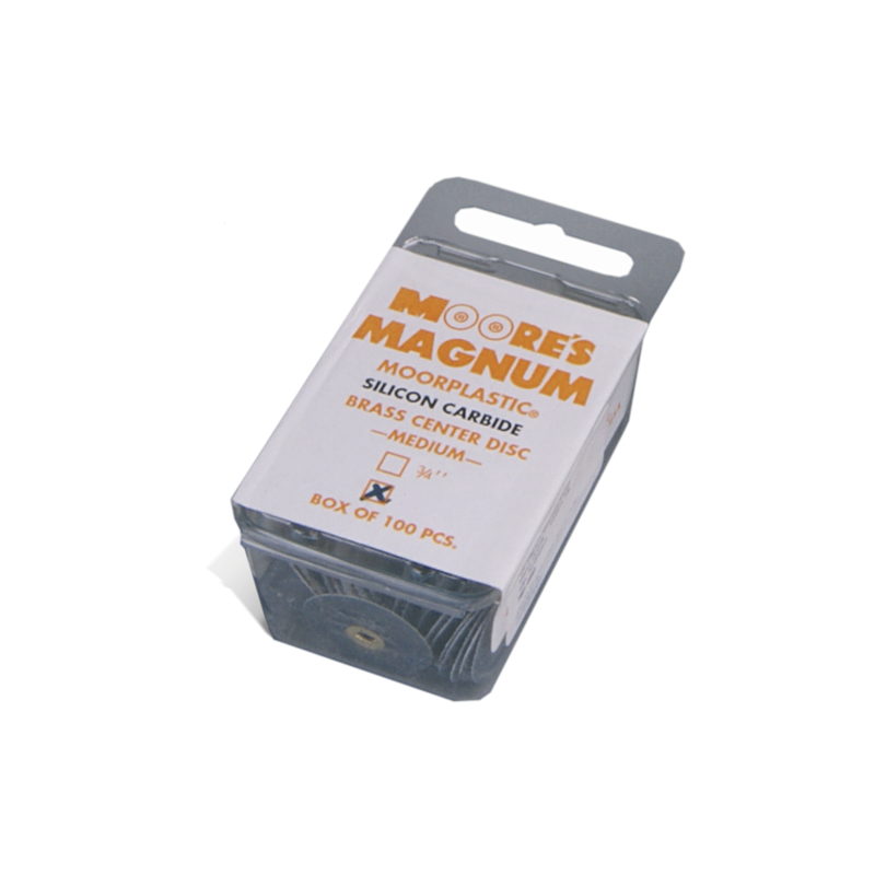 Disques papier clipsables MOORE® 5/8" carbure de silicone 100 pcs - MOORE'S