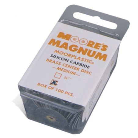 Disques papier clipsables MOORE® 5/8" carbure de silicone 100 pcs - MOORE'S