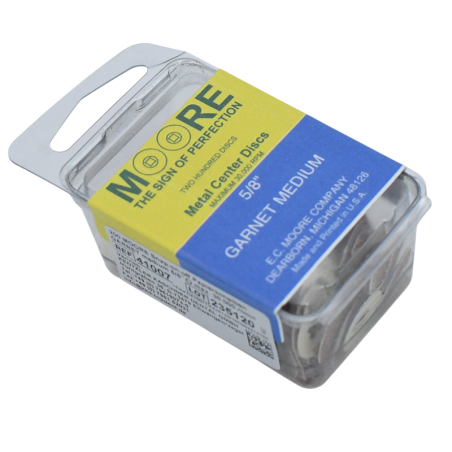 MOORE®Disques de papier abrasif à clipser Garnet 5/8 200pcs- MOORE'S