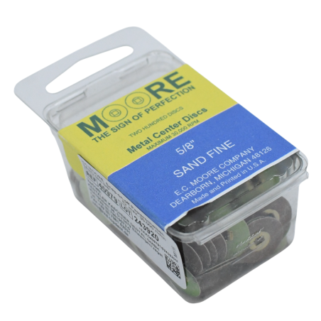 Disques papier 5/8 clipsables sand ponçage fin 200 pcs - MOORE