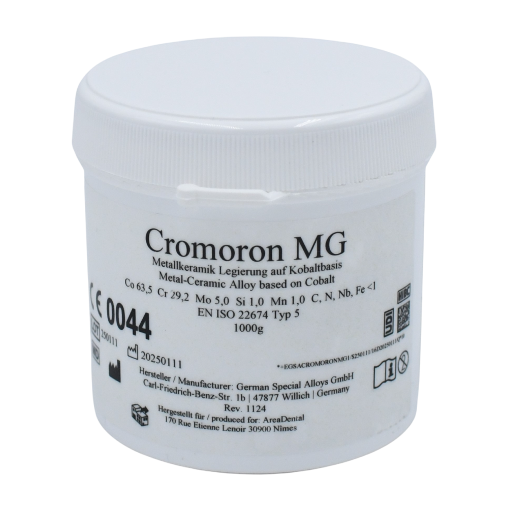 Alliages dentaire MG Cobalt/chrome pour Stellite garantis sans nickel 1 kg - CROMORON