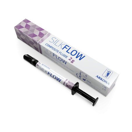 Composite photopolymérisable à consistance «liquide» SILKFLOW seringue 2g - ARKONA