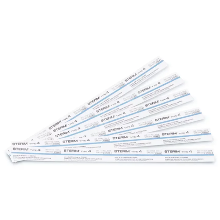 Tests chimiques type 4 pour le contrôle de la stérilisation à la vapeur 1000 pcs - STERIM