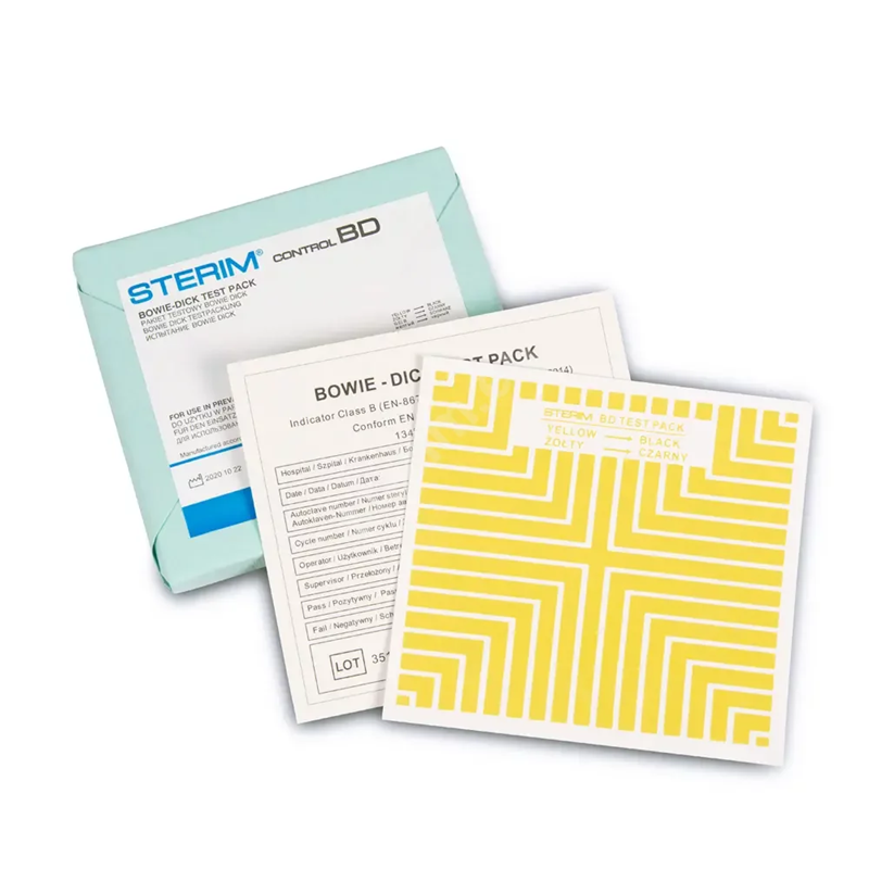 Kit de test de stérilisation à la vapeur Bowie & Dick STERIM® - STERIM Kit de test de stérilisation à la vapeur Bowie & Dick STERIM® - STERIM